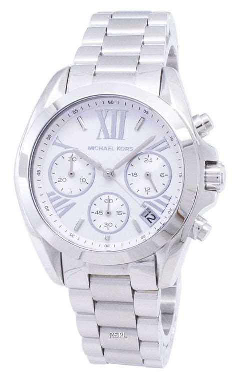 michael kors chronograph watch silver.